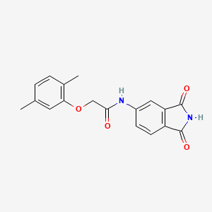 molecular formula C18H16N2O4 B5888455 2-(2,5-dimethylphenoxy)-N-(1,3-dioxo-2,3-dihydro-1H-isoindol-5-yl)acetamide 