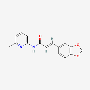 molecular formula C16H14N2O3 B5888464 3-(1,3-benzodioxol-5-yl)-N-(6-methyl-2-pyridinyl)acrylamide 