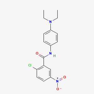 molecular formula C17H18ClN3O3 B5888467 2-chloro-N-[4-(diethylamino)phenyl]-5-nitrobenzamide 