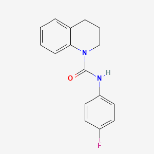 molecular formula C16H15FN2O B5888481 N-(4-fluorophenyl)-3,4-dihydro-1(2H)-quinolinecarboxamide 