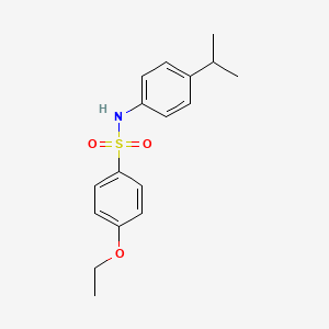 molecular formula C17H21NO3S B5888510 4-ethoxy-N-(4-isopropylphenyl)benzenesulfonamide 