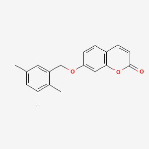 molecular formula C20H20O3 B5888553 7-[(2,3,5,6-tetramethylbenzyl)oxy]-2H-chromen-2-one 
