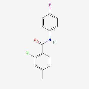 molecular formula C14H11ClFNO B5888570 2-chloro-N-(4-fluorophenyl)-4-methylbenzamide 