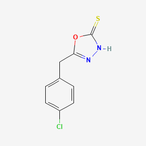 molecular formula C9H7ClN2OS B5888575 5-(4-氯苄基)-1,3,4-恶二唑-2-硫醇 CAS No. 93073-38-2