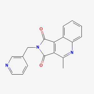 molecular formula C18H13N3O2 B5888579 4-methyl-2-(3-pyridinylmethyl)-1H-pyrrolo[3,4-c]quinoline-1,3(2H)-dione 