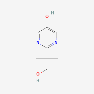 molecular formula C8H12N2O2 B588859 2-Pyrimidineethanol, 5-hydroxy-beta,beta-dimethyl- CAS No. 132259-91-7