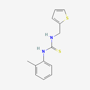 molecular formula C13H14N2S2 B5888607 N-(2-methylphenyl)-N'-(2-thienylmethyl)thiourea 