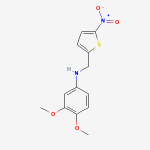 molecular formula C13H14N2O4S B5888609 (3,4-dimethoxyphenyl)[(5-nitro-2-thienyl)methyl]amine 