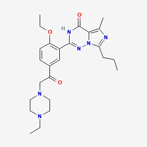 molecular formula C25H34N6O3 B588863 Acetylvardenafil CAS No. 1261351-28-3