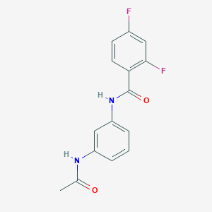 molecular formula C15H12F2N2O2 B5888639 N-[3-(acetylamino)phenyl]-2,4-difluorobenzamide 