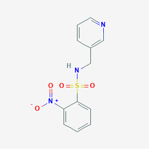 molecular formula C12H11N3O4S B5888654 2-nitro-N-(3-pyridinylmethyl)benzenesulfonamide CAS No. 159048-84-7