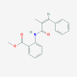molecular formula C18H17NO3 B5888688 methyl 2-[(2-methyl-3-phenylacryloyl)amino]benzoate 