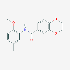 molecular formula C17H17NO4 B5888700 N-(2-methoxy-5-methylphenyl)-2,3-dihydro-1,4-benzodioxine-6-carboxamide 