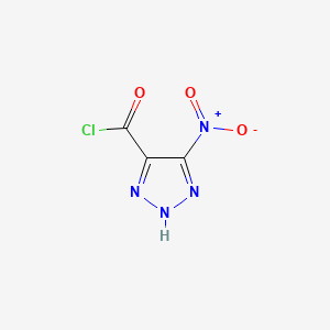 molecular formula C3HClN4O3 B588871 5-Nitro-2H-1,2,3-triazole-4-carbonyl chloride CAS No. 145769-55-7