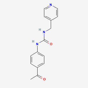 molecular formula C15H15N3O2 B5888740 N-(4-acetylphenyl)-N'-(4-pyridinylmethyl)urea 