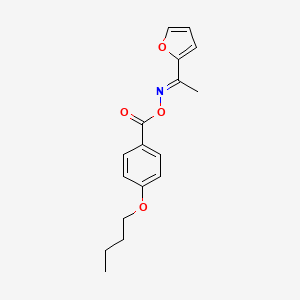 molecular formula C17H19NO4 B5888745 1-(2-furyl)ethanone O-(4-butoxybenzoyl)oxime 