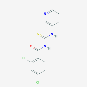 molecular formula C13H9Cl2N3OS B5888759 2,4-dichloro-N-[(3-pyridinylamino)carbonothioyl]benzamide 
