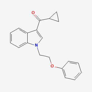 molecular formula C20H19NO2 B5888766 cyclopropyl[1-(2-phenoxyethyl)-1H-indol-3-yl]methanone 