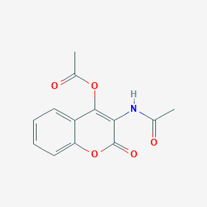 molecular formula C13H11NO5 B5888774 3-(acetylamino)-2-oxo-2H-chromen-4-yl acetate 