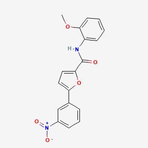 molecular formula C18H14N2O5 B5888775 N-(2-methoxyphenyl)-5-(3-nitrophenyl)-2-furamide 