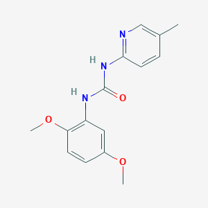 molecular formula C15H17N3O3 B5888777 N-(2,5-dimethoxyphenyl)-N'-(5-methyl-2-pyridinyl)urea 