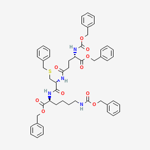N,N-Dibenzyloxycarbonyl-S,O,O-tri-benzyl-L-|A-glutamyl-L-cysteinyl-L-lysine