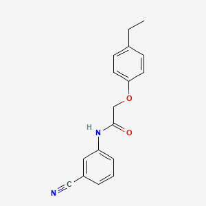 molecular formula C17H16N2O2 B5888787 N-(3-cyanophenyl)-2-(4-ethylphenoxy)acetamide 
