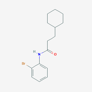 molecular formula C15H20BrNO B5888809 N-(2-bromophenyl)-3-cyclohexylpropanamide 