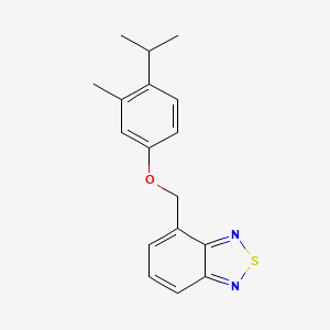 molecular formula C17H18N2OS B5888827 4-[(4-isopropyl-3-methylphenoxy)methyl]-2,1,3-benzothiadiazole 