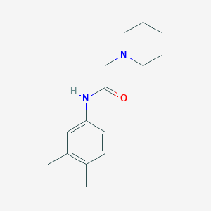 molecular formula C15H22N2O B5888842 N-(3,4-dimethylphenyl)-2-(1-piperidinyl)acetamide 