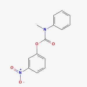 molecular formula C14H12N2O4 B5888865 3-nitrophenyl methyl(phenyl)carbamate 