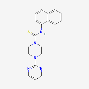 molecular formula C19H19N5S B5888898 N-1-naphthyl-4-(2-pyrimidinyl)-1-piperazinecarbothioamide 