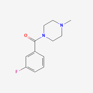 molecular formula C12H15FN2O B5888914 1-(3-fluorobenzoyl)-4-methylpiperazine 