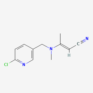 molecular formula C11H12ClN3 B588896 (2E)-3-{[(6-Chloropyridin-3-yl)methyl](methyl)amino}but-2-enenitrile CAS No. 135411-13-1