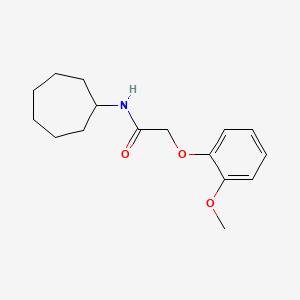 molecular formula C16H23NO3 B5888964 N-cycloheptyl-2-(2-methoxyphenoxy)acetamide 
