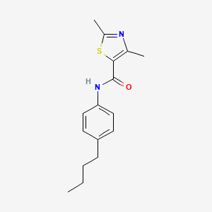 molecular formula C16H20N2OS B5888969 N-(4-butylphenyl)-2,4-dimethyl-1,3-thiazole-5-carboxamide 