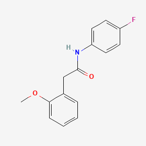 molecular formula C15H14FNO2 B5888977 N-(4-fluorophenyl)-2-(2-methoxyphenyl)acetamide 