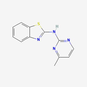 molecular formula C12H10N4S B5888982 N-(4-methyl-2-pyrimidinyl)-1,3-benzothiazol-2-amine 
