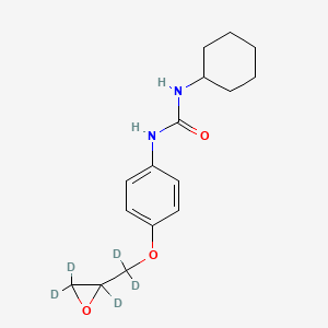 molecular formula C16H22N2O3 B588899 N-Cyclohexyl-N'-[4-(2,3-epoxypropoxy)phenyl]urea-d5 CAS No. 1329613-05-9