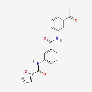 molecular formula C20H16N2O4 B5888995 N-(3-{[(3-acetylphenyl)amino]carbonyl}phenyl)-2-furamide 