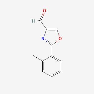 molecular formula C11H9NO2 B588900 2-(o-Tolyl)oxazole-4-carbaldehyde CAS No. 154136-88-6
