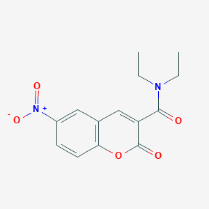 molecular formula C14H14N2O5 B5889017 N,N-diethyl-6-nitro-2-oxo-2H-chromene-3-carboxamide 