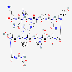 L-alpha-Aspartyl-L-alanyl-L-alpha-glutamyl-L-phenylalanyl-L-arginyl-L-histidyl-L-alpha-aspartyl-L-serylglycyl-L-tyrosyl-L-glutaminyl-L-valyl-L-histidyl-L-histidyl-L-glutaminyl-L-lysine