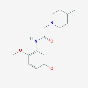 N-(2,5-dimethoxyphenyl)-2-(4-methyl-1-piperidinyl)acetamide