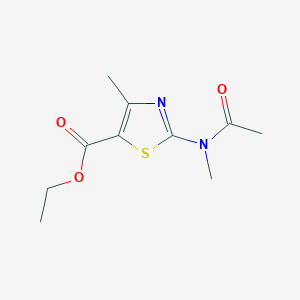 ethyl 2-[acetyl(methyl)amino]-4-methyl-1,3-thiazole-5-carboxylate