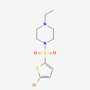 molecular formula C10H15BrN2O2S2 B5889052 1-[(5-bromo-2-thienyl)sulfonyl]-4-ethylpiperazine 