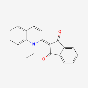 molecular formula C20H15NO2 B5889064 2-(1-ethyl-2(1H)-quinolinylidene)-1H-indene-1,3(2H)-dione 