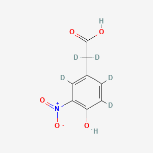 4-Hydroxy-3-nitrophenylacetic Acid-d5