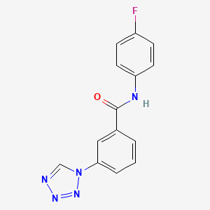 molecular formula C14H10FN5O B5889086 N-(4-fluorophenyl)-3-(1H-tetrazol-1-yl)benzamide 