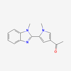 molecular formula C15H15N3O B5889091 1-[1-methyl-5-(1-methyl-1H-benzimidazol-2-yl)-1H-pyrrol-3-yl]ethanone 
